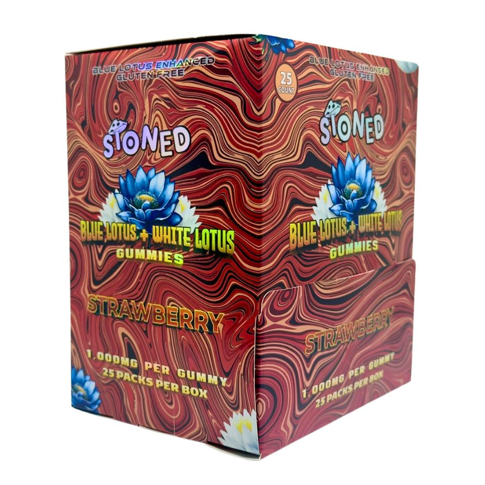 Stoned 1000mg Blue Lotus Gummies - 25 ct. Display