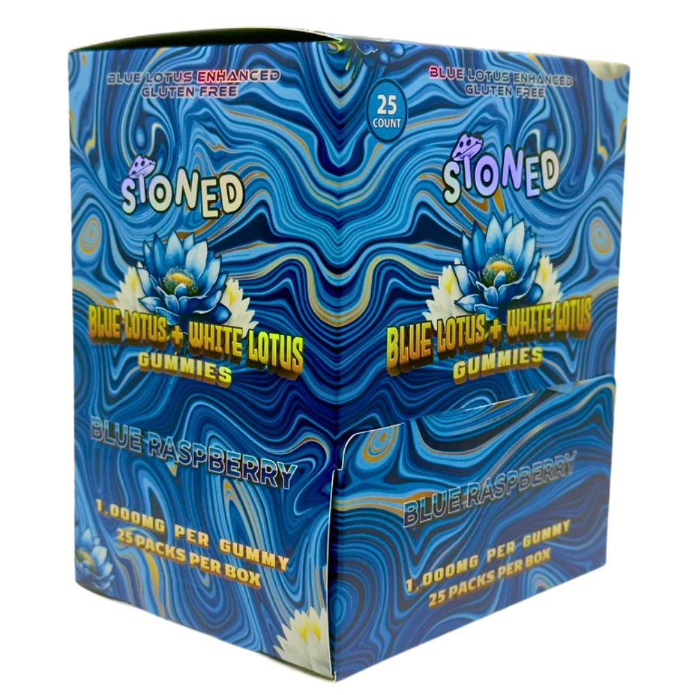 Stoned 1000mg Blue Lotus Gummies - 25 ct. Display