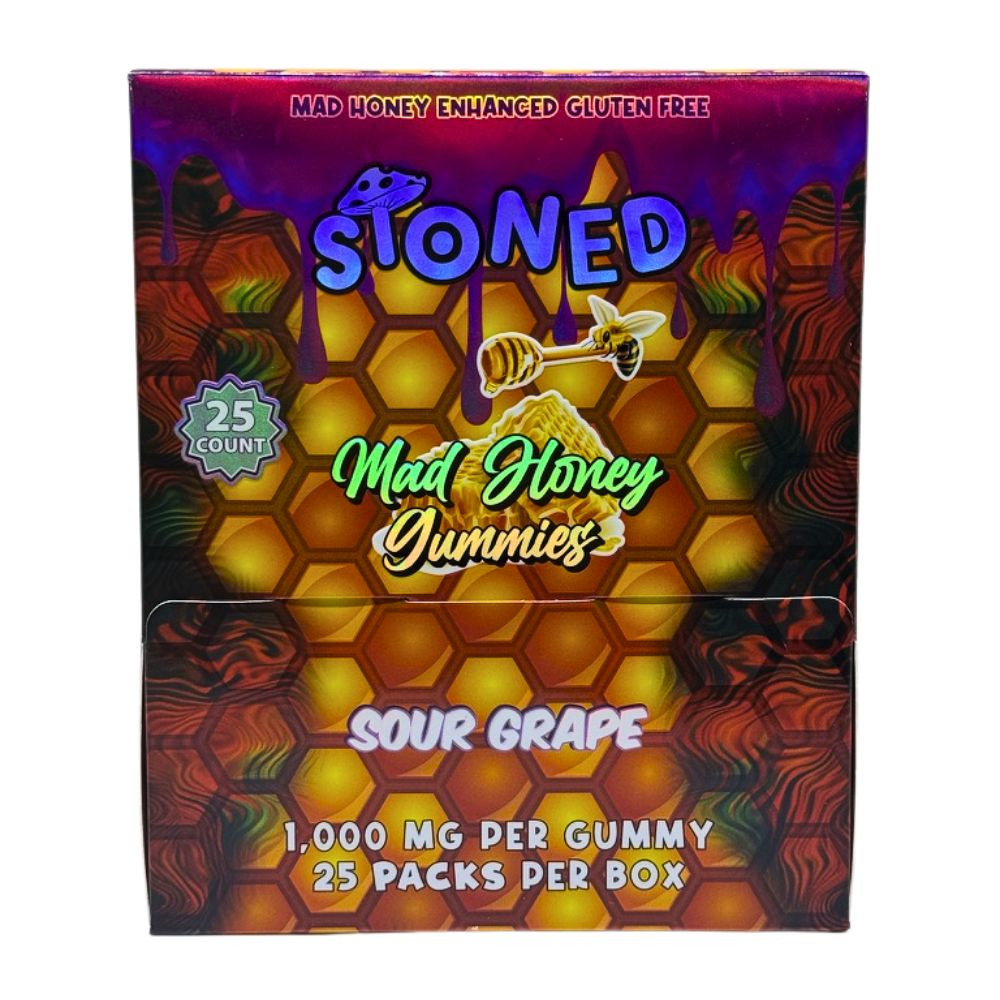 Stoned 1000mg Mad Honey Gummies - 25 ct. Display