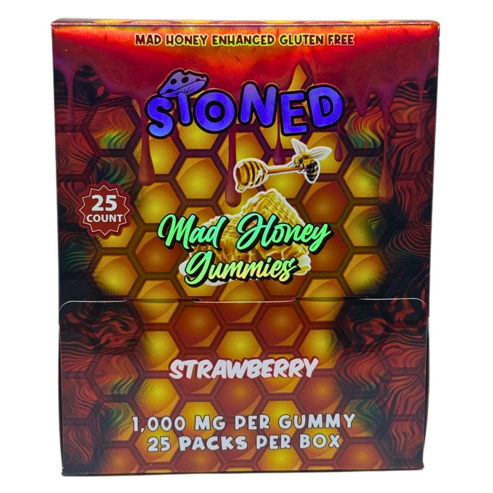 Stoned 1000mg Mad Honey Gummies - 25 ct. Display