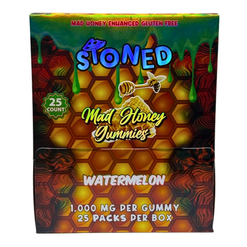 Stoned 1000mg Mad Honey Gummies - 25 ct. Display