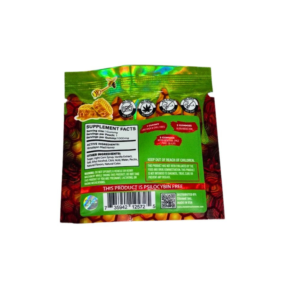 Stoned 1000mg Mad Honey Gummies - 25 ct. Display