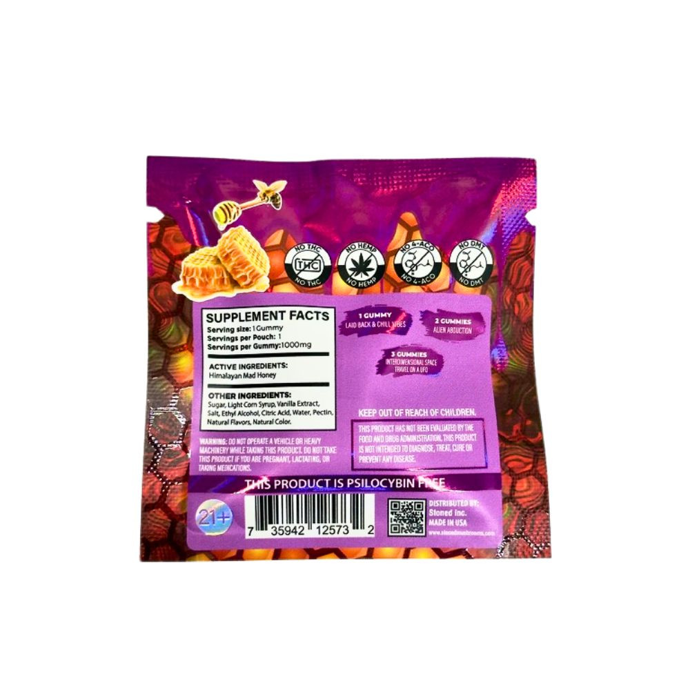 Stoned 1000mg Mad Honey Gummies - 25 ct. Display