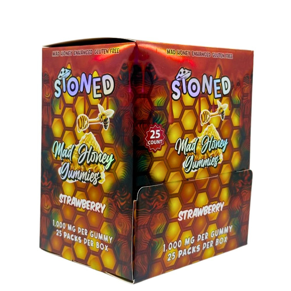 Stoned 1000mg Mad Honey Gummies - 25 ct. Display