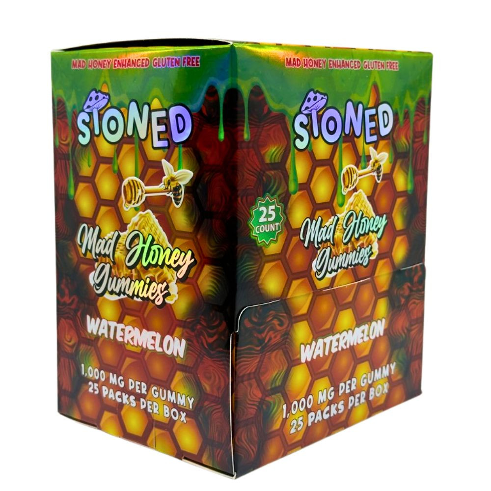 Stoned 1000mg Mad Honey Gummies - 25 ct. Display