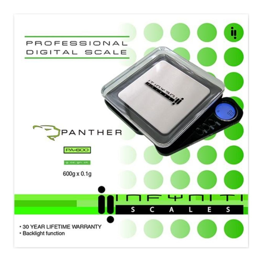 Infyniti Scale Panther 600g x 0.1g Digital Scale - Assorted