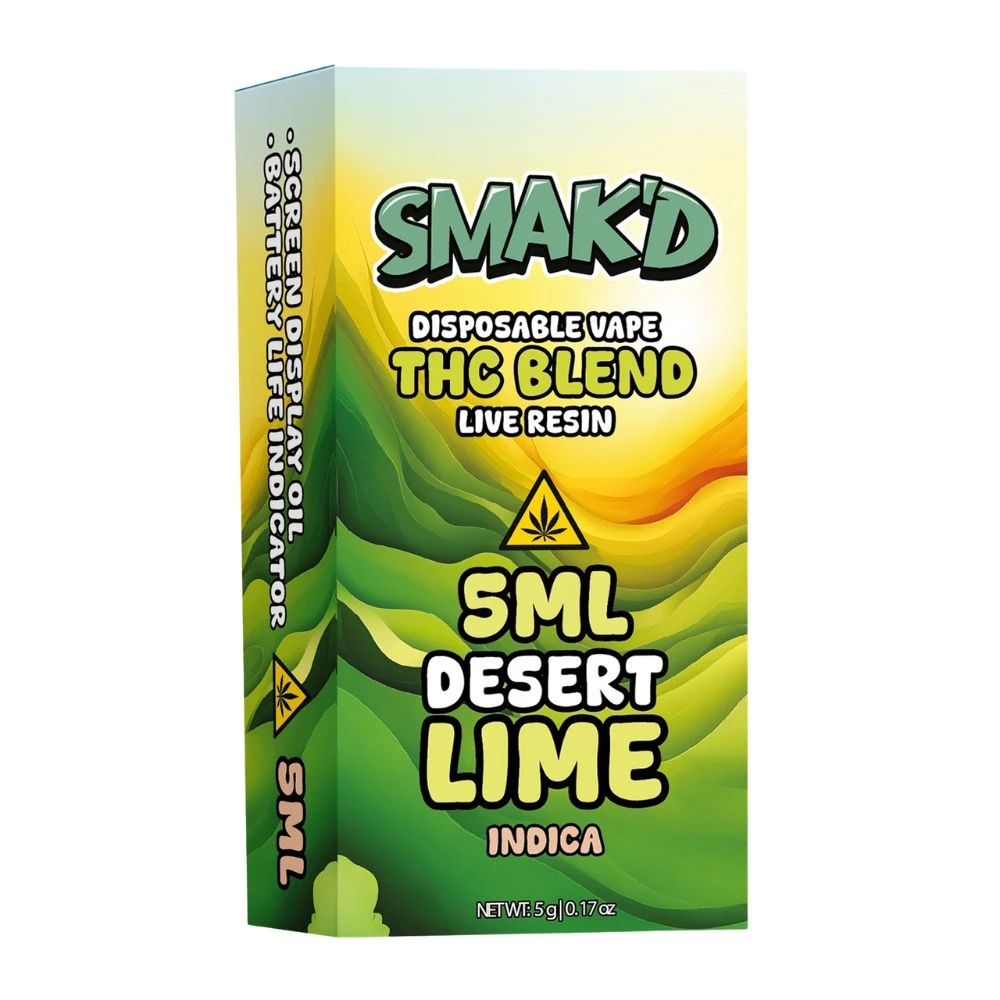 SMAK'D 5ml THC Blend Live Resin Disposable - 5 ct.
