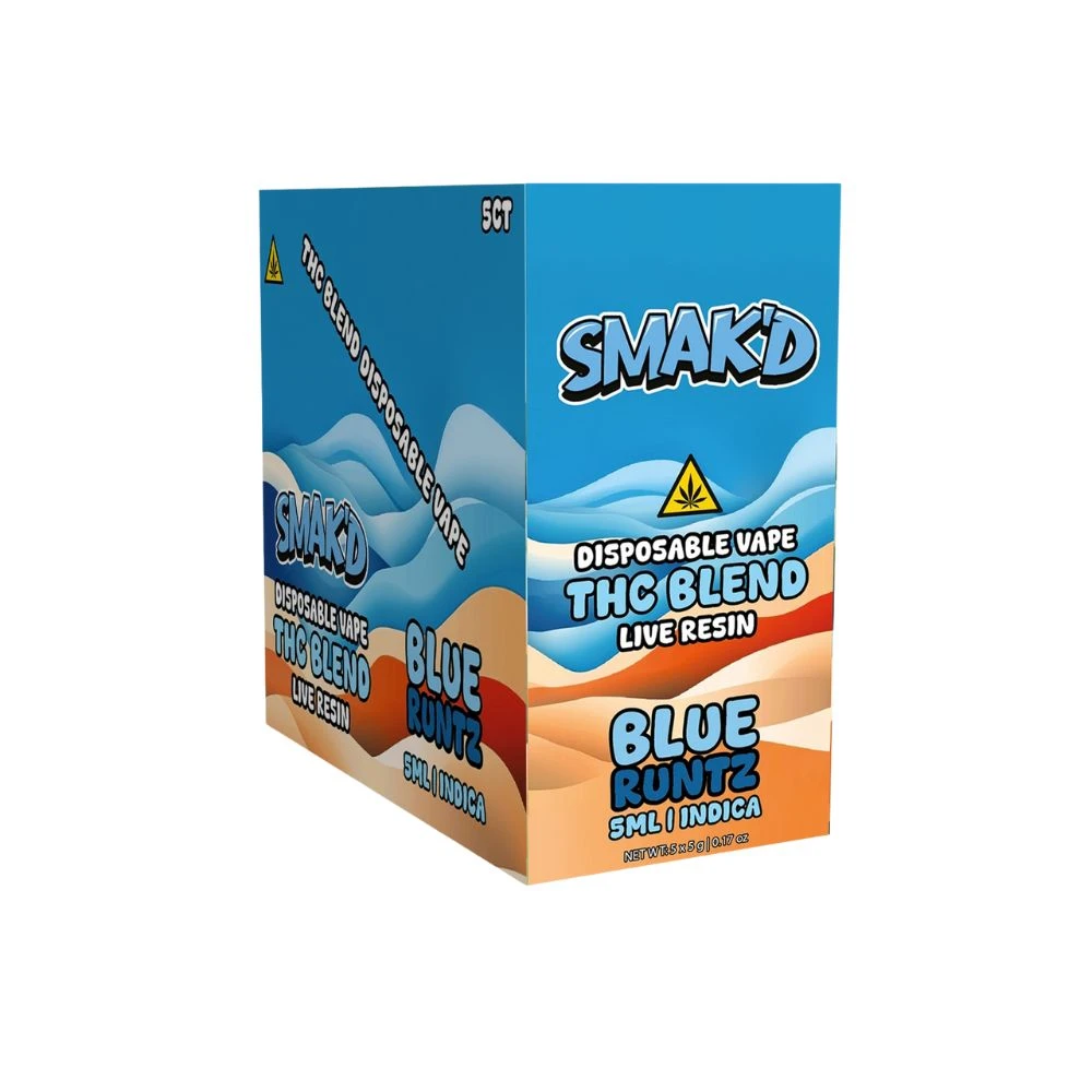 SMAK'D 5ml THC Blend Live Resin Disposable - 5 ct.