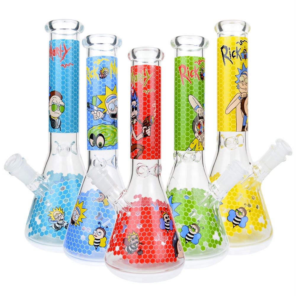 10" RM HC Decal Beaker Water Pipe - Assorted