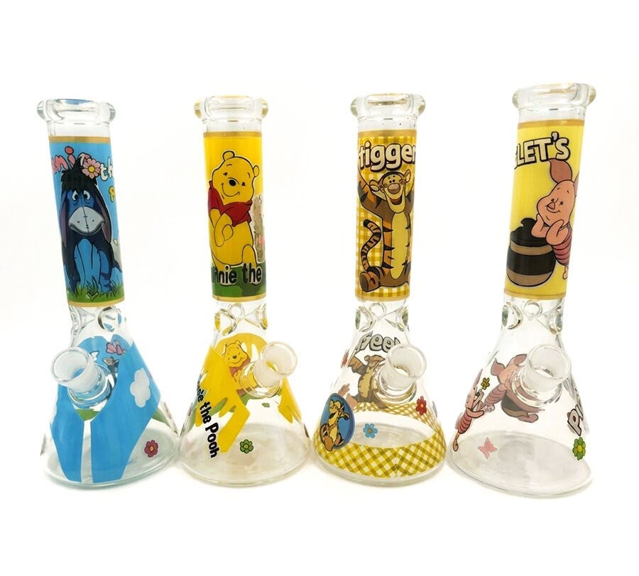 10" Forest Pals Decal Beaker Water Pipe - Assorted