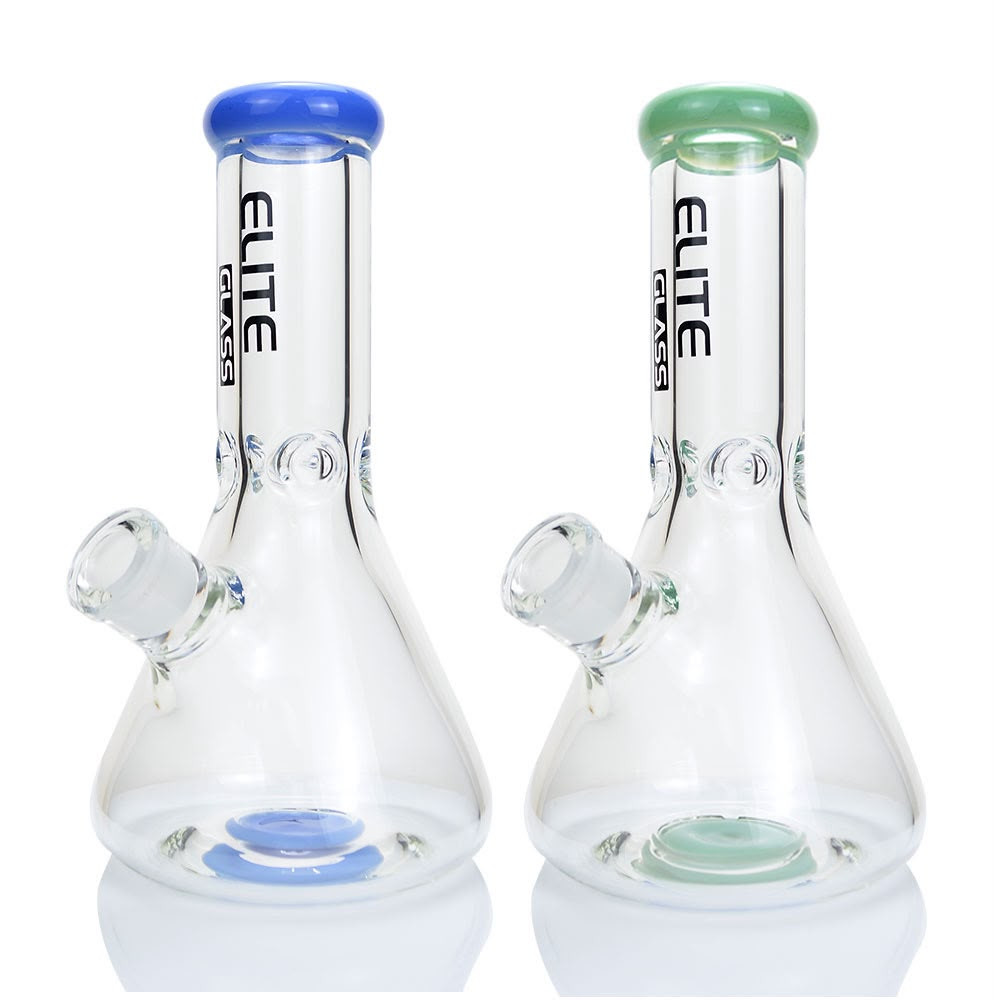 10" Elite Glass 9mm Beaker Water Pipe - Assorted