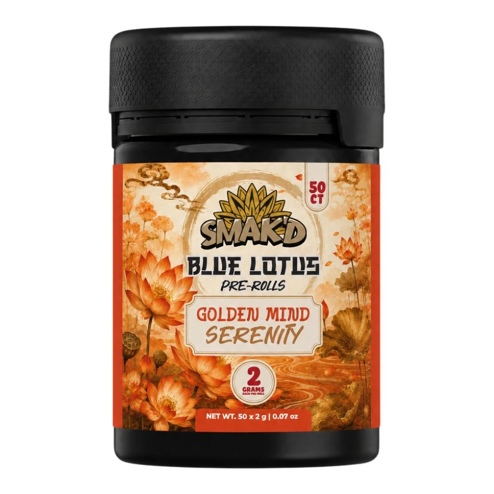 SMAK'D Blue Lotus Pre-Rolls - 50 ct. Jar