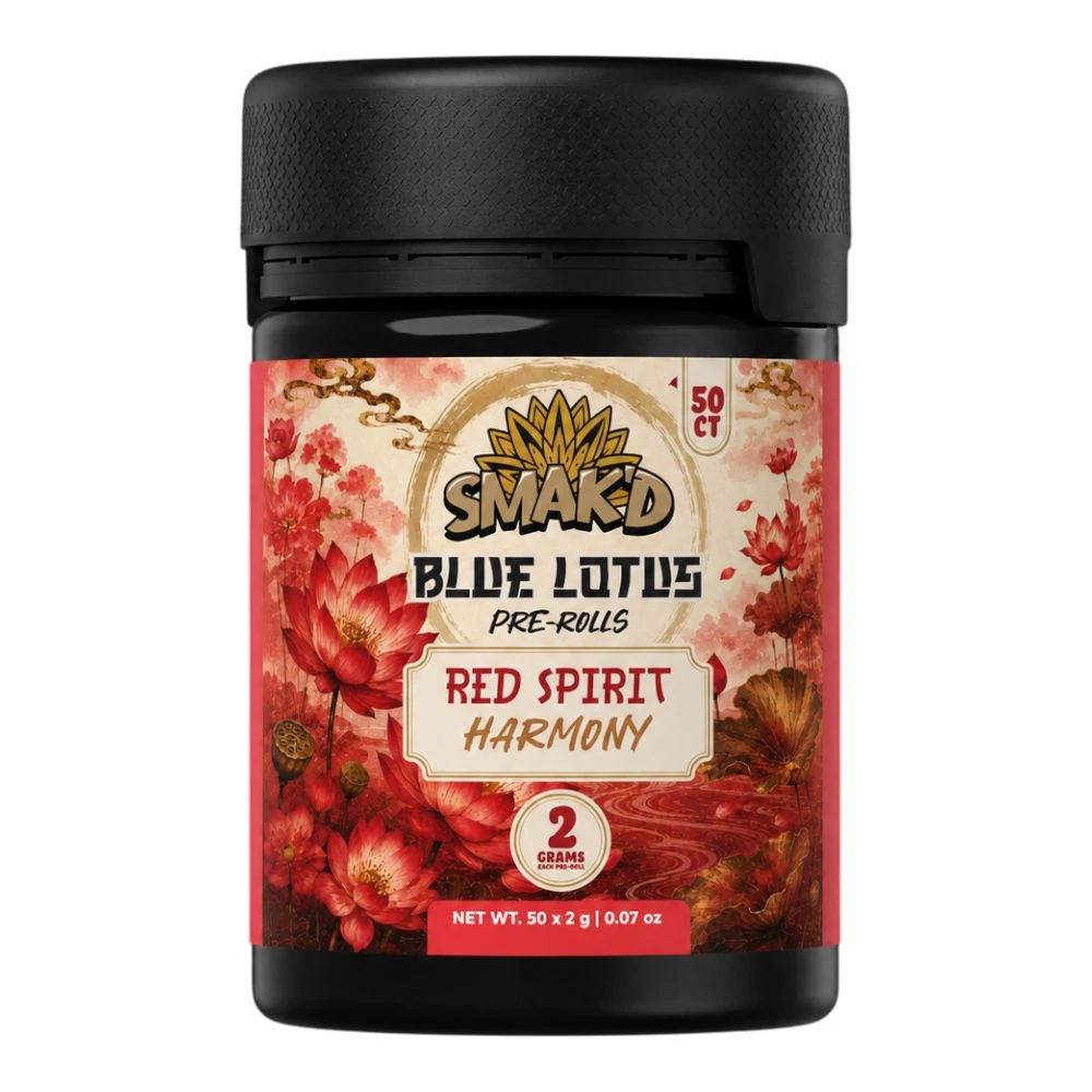 SMAK'D Blue Lotus Pre-Rolls - 50 ct. Jar