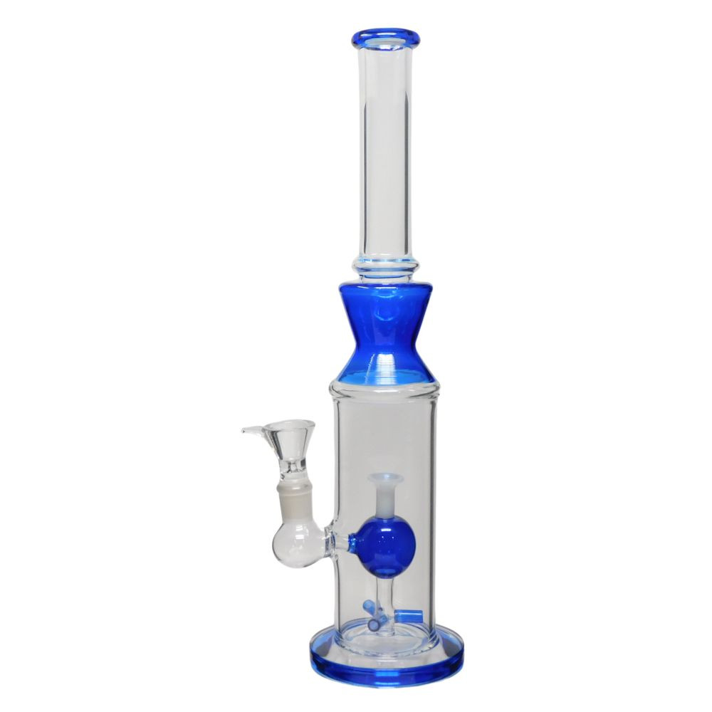 16" Ball Perc Hour Glass Water Pipe - Assorted