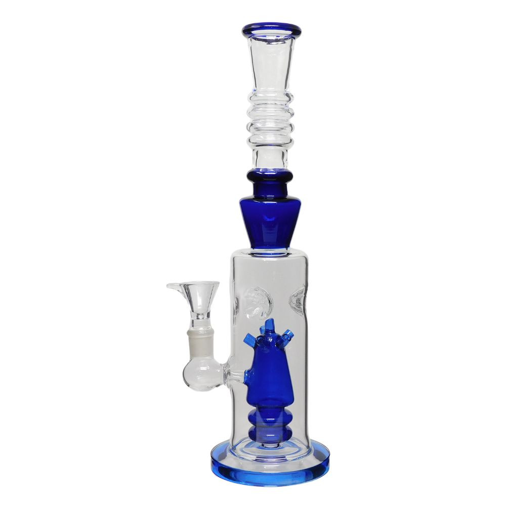 14" Layered Perc Water Pipe - Assorted