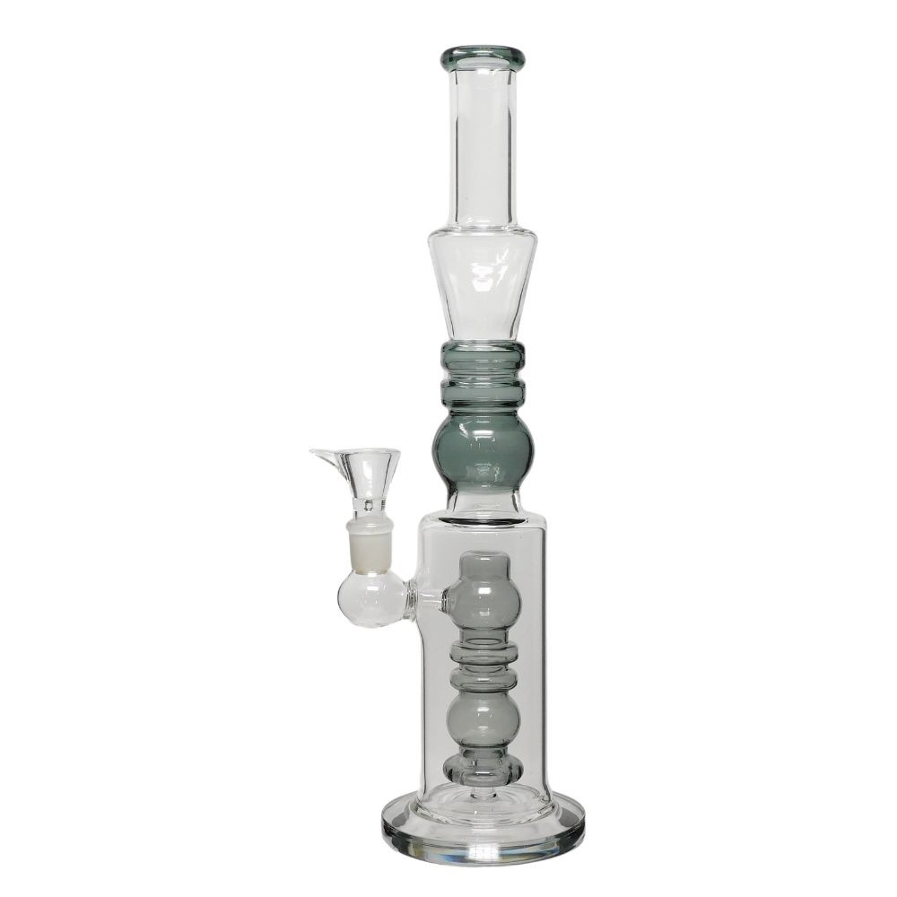 15" Ribbed Perc Water Pipe - Assorted