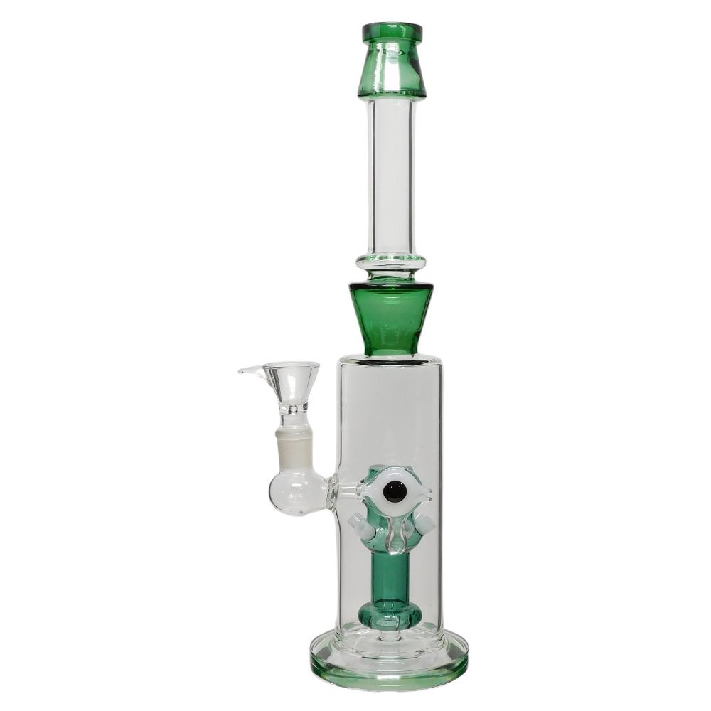 15" Elongated Perc with Eye Water Pipe - Assorted