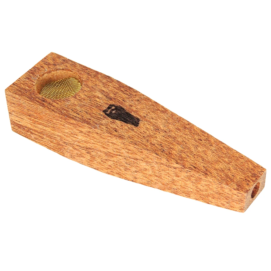 Bearded American Wood Pipe Square No Lid - Assorted
