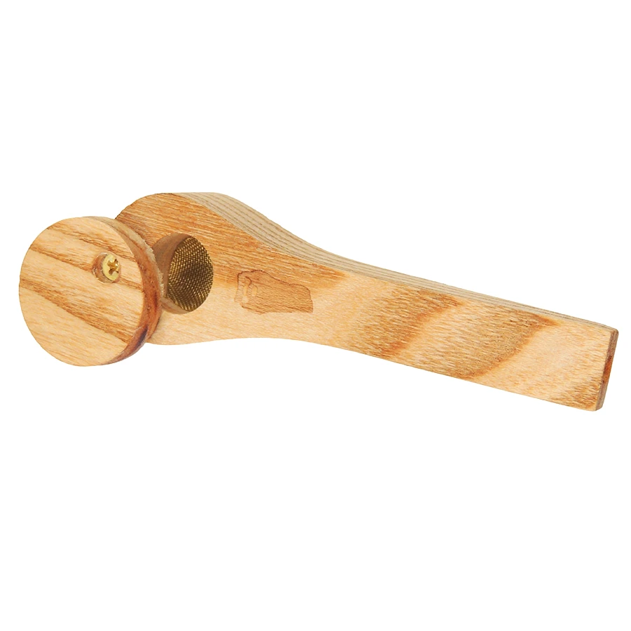 Bearded American Wood Pipe Long with Lid - Assorted