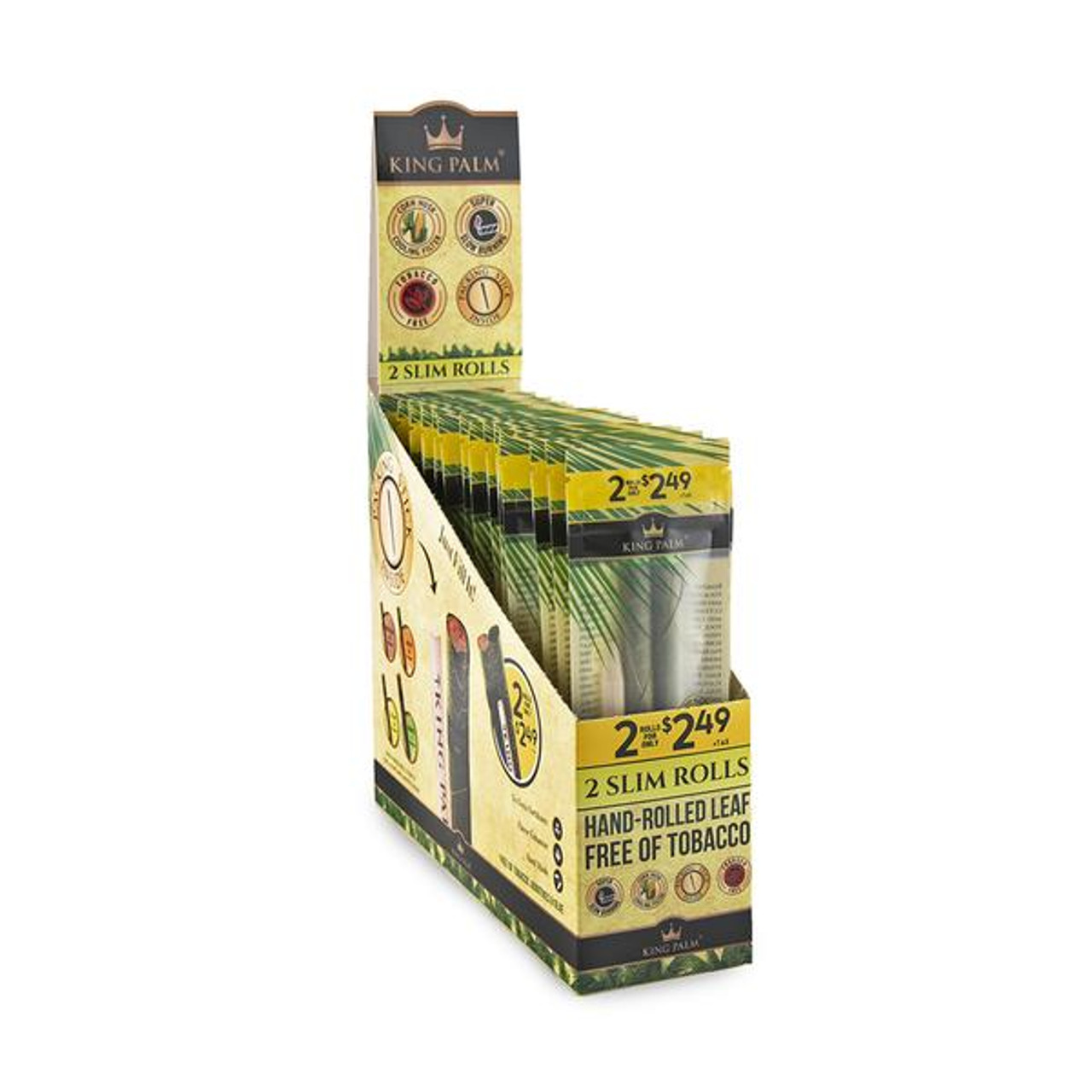 King Palm Slim 2pk - Pre-Price 2.49 - Display of 20