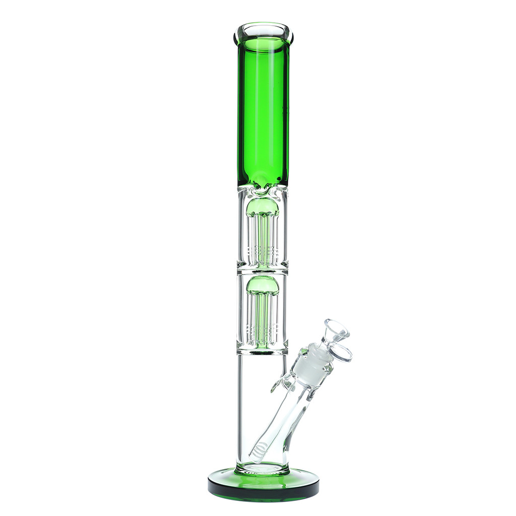 18" Double 8 Arm Color Straight Tube - Assorted Colors