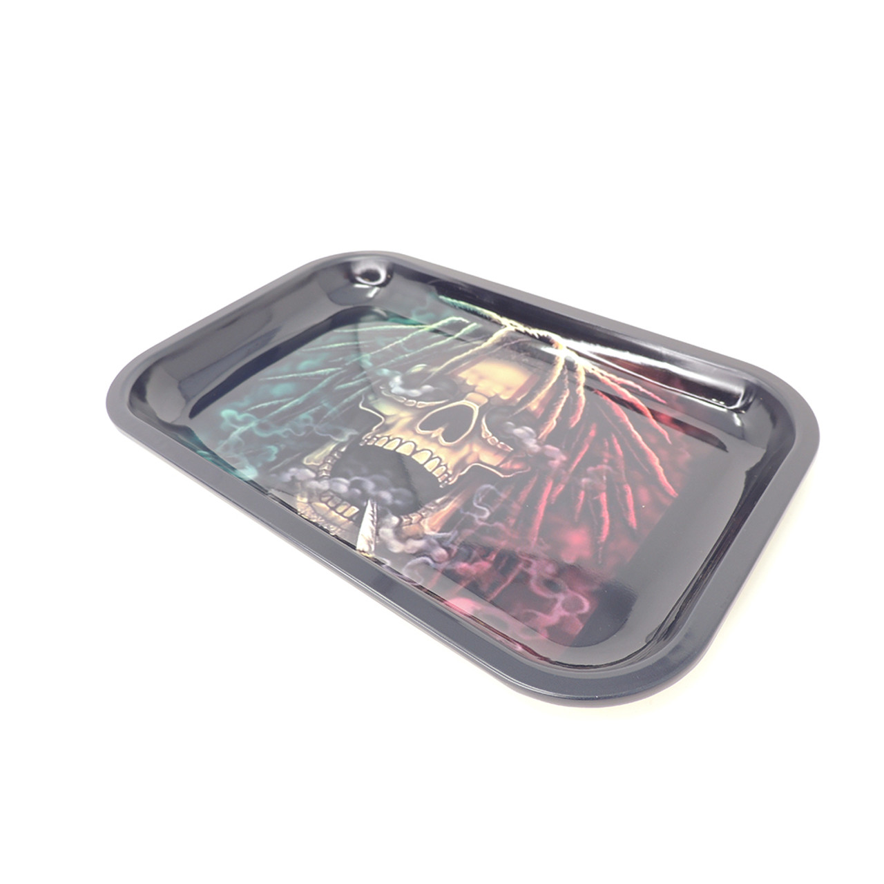 Rasta Skull Metal Rolling Tray - S/M
UNS Wholesale
Smoke Shop Distributor
Head Shop Novelty Supplies
Rolling tray distributor
backwoods distributor