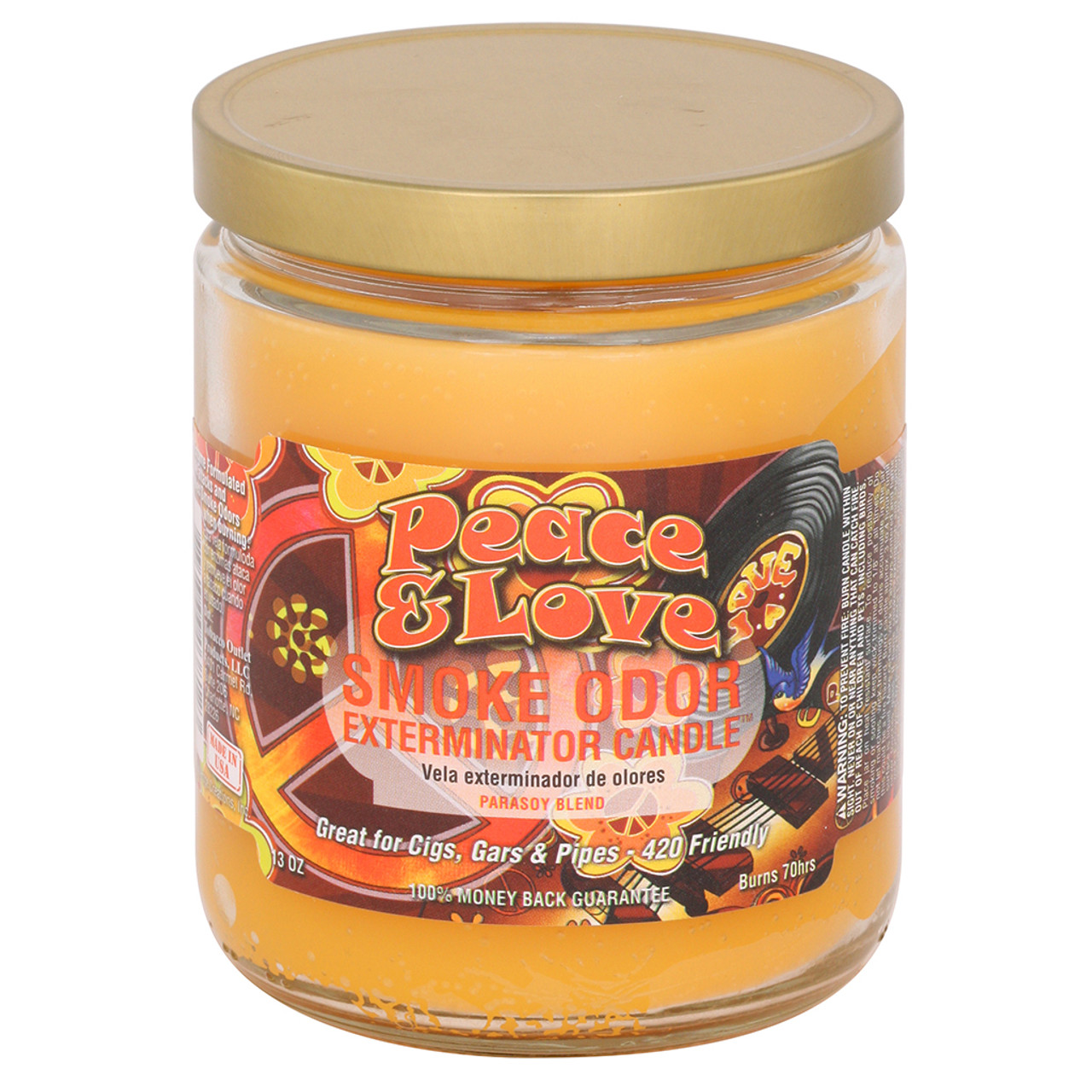 Smoke Odor Exterminator Candle 13oz Jar - Peace & Love