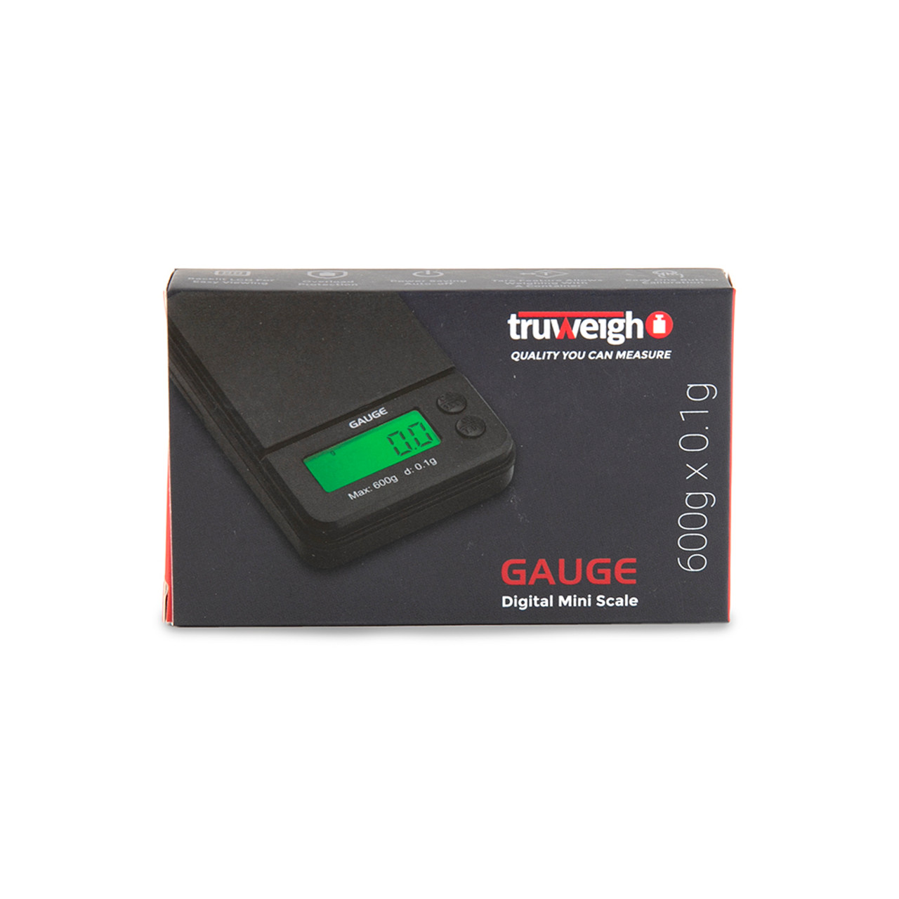 Truweigh Gauge Scale - 600g x 0.1g - Black