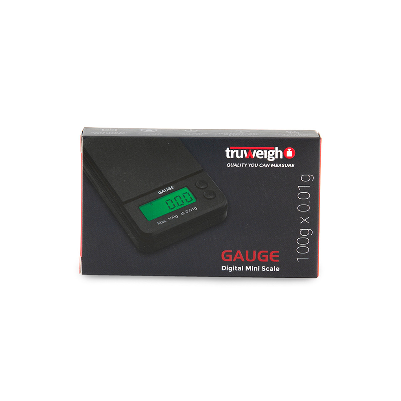 Truweigh Gauge Scale - 100g x 0.01g - Black