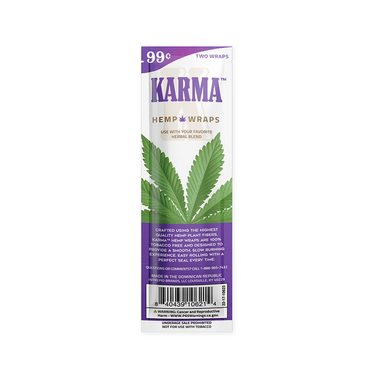 KARMA Hemp Wraps - Purple Chill