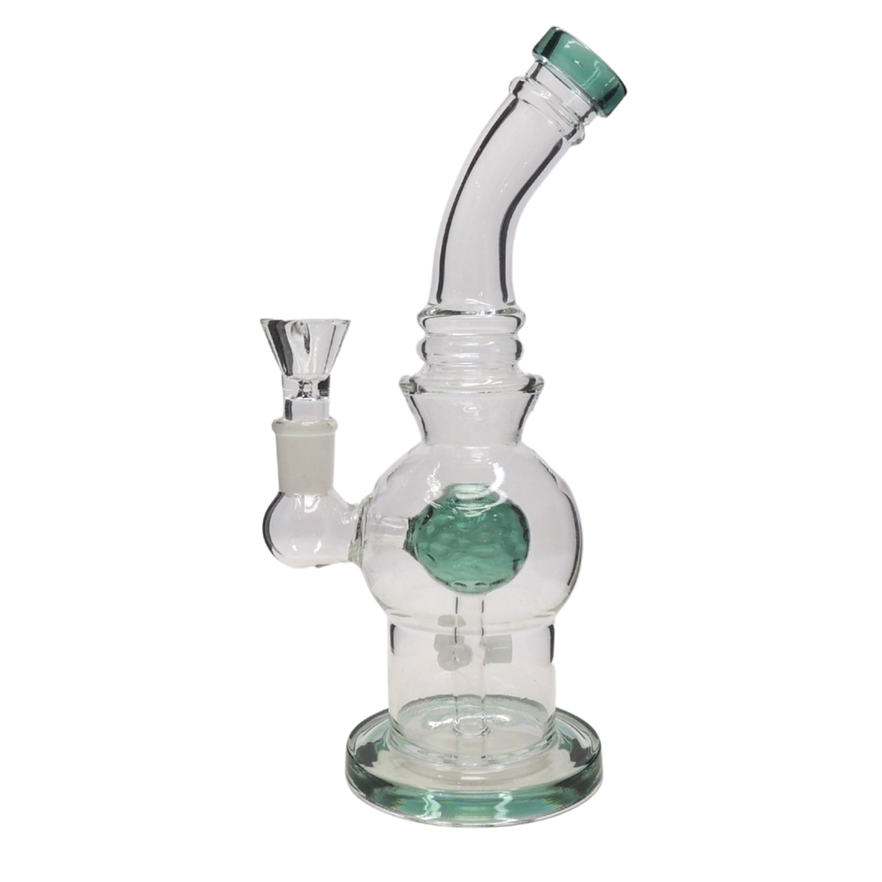 10" Bent Neck With Ball and Perc - Assorted