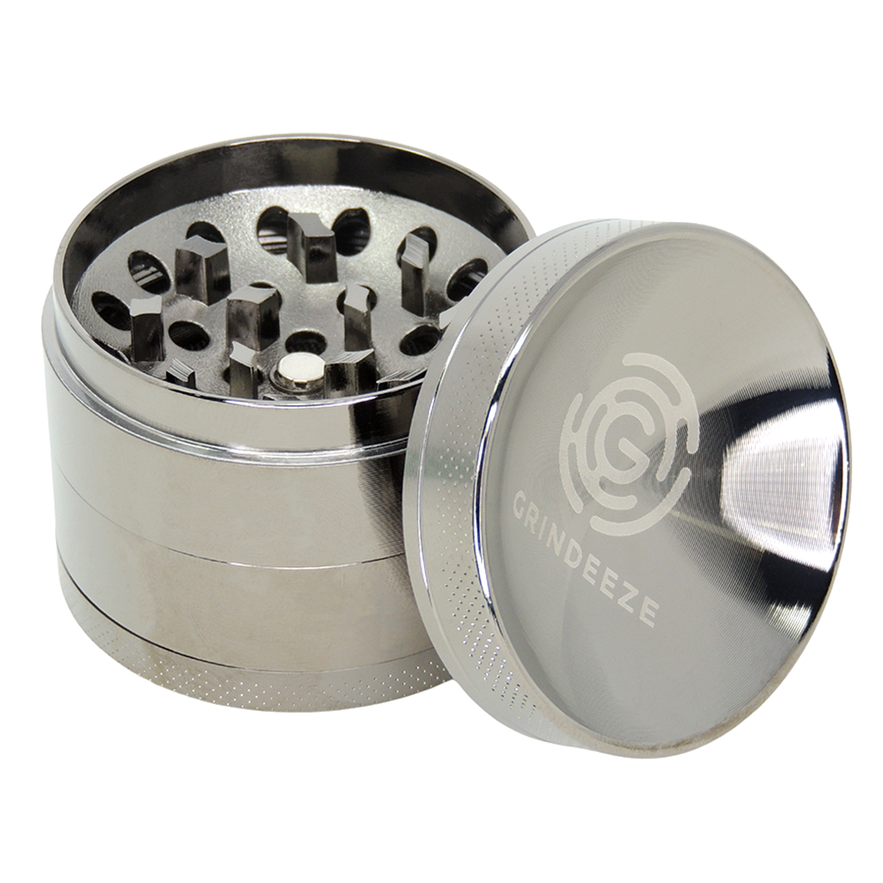 Grind Eeze 4-Part Concave Top Zinc Grinder