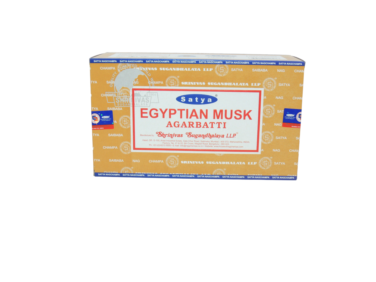 Satya Egyptian Musk 15 gram - Display of 12