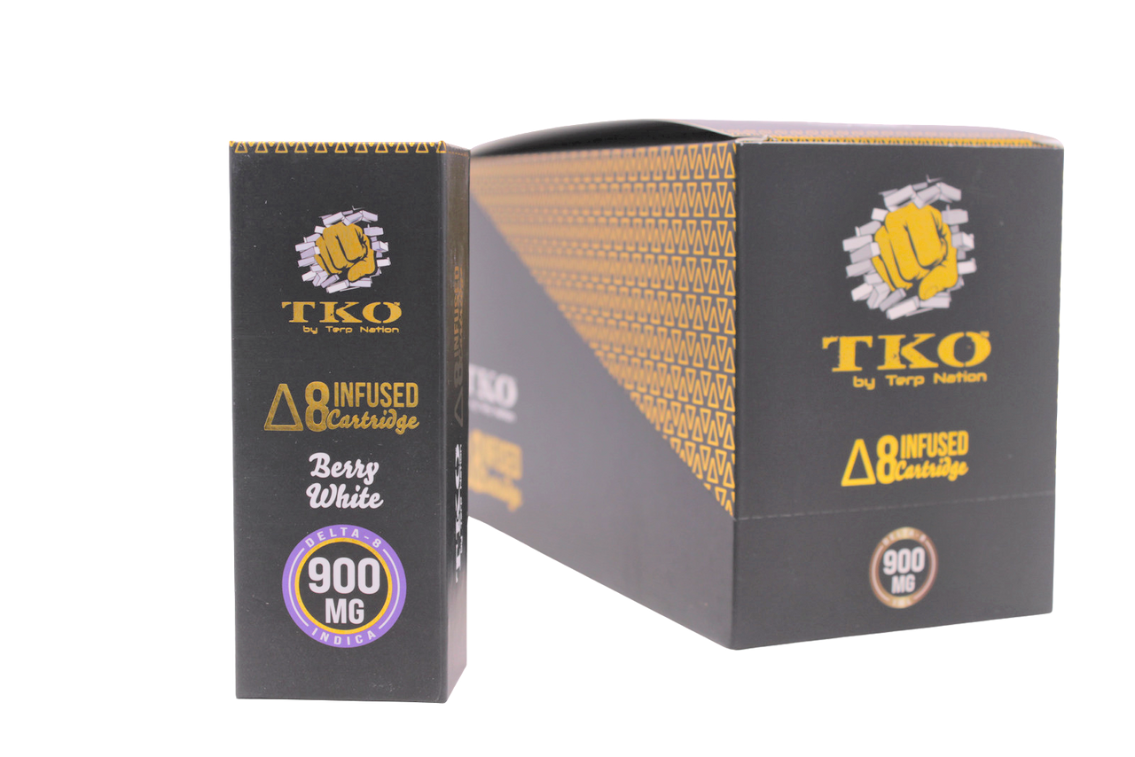 TKO Delta-8 900mg Cartridges - 12 ct. Display