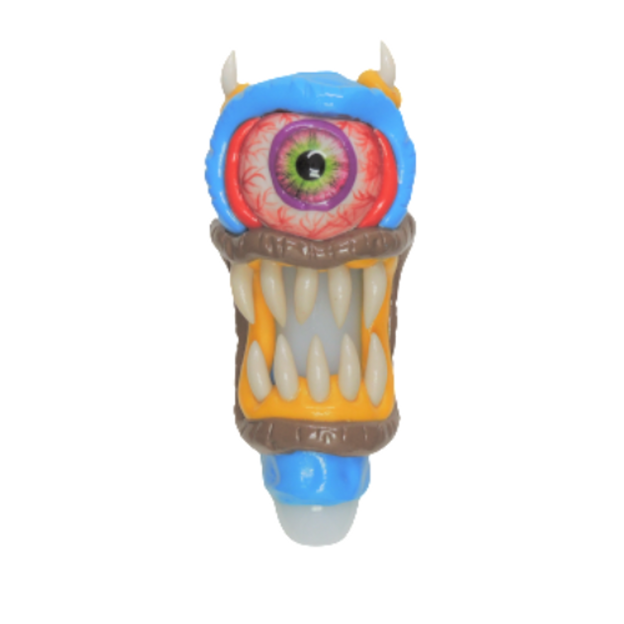 Monster Hand Pipe with Blood Shot Eye and Sharp Teeth - Assorted