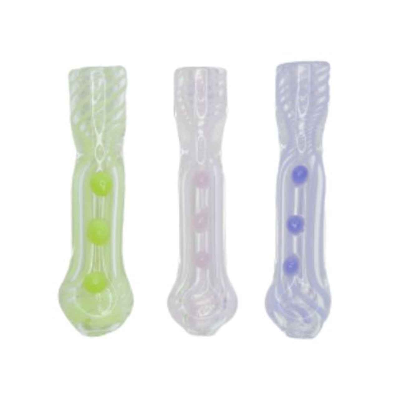 Hand Eeze 3" Slime Stripe Glass Chillum