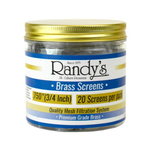 Randy's .750" Brass Screen Jar 36 ct. UNS Wholesale