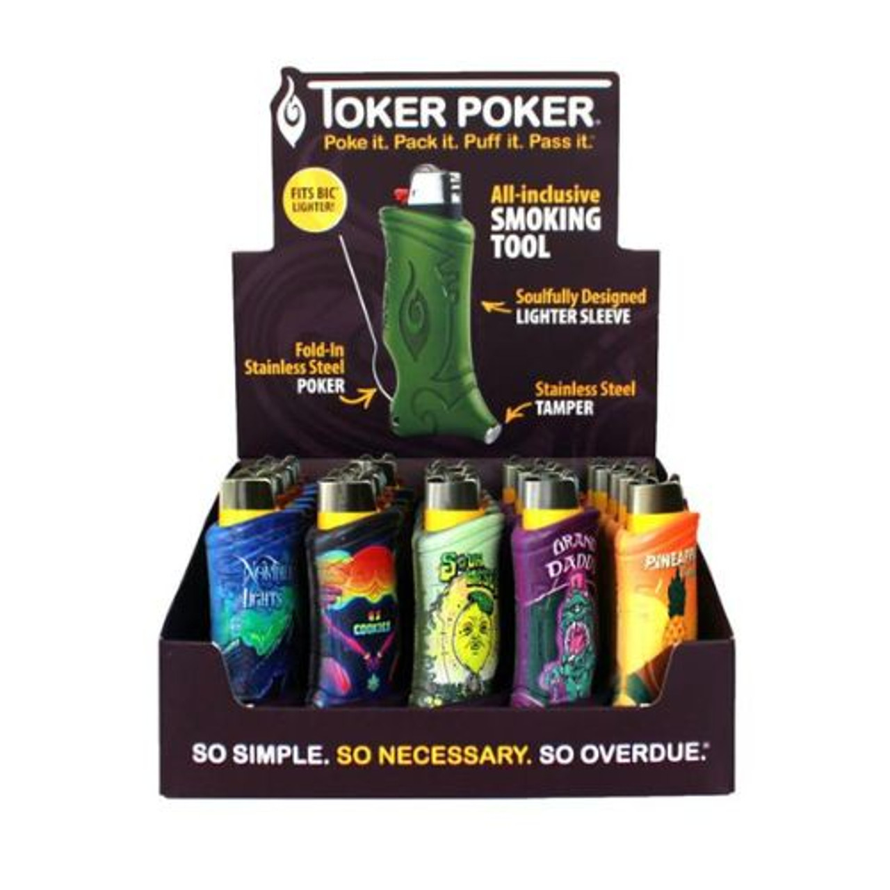 Toker Poker Bic Style Califari - 25 ct. Display