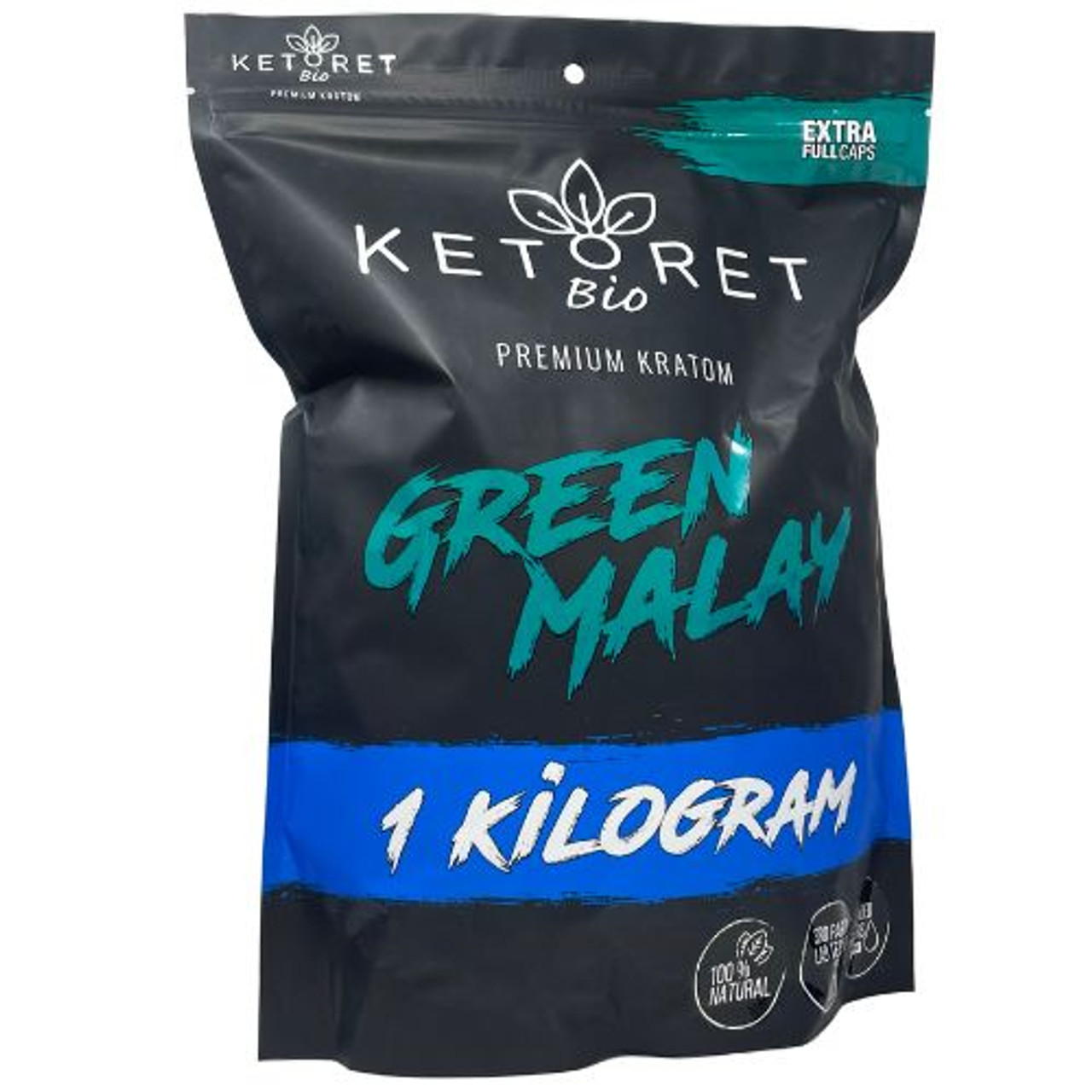 Ketoret Kratom Capsules - Green Malay Kilo Caps