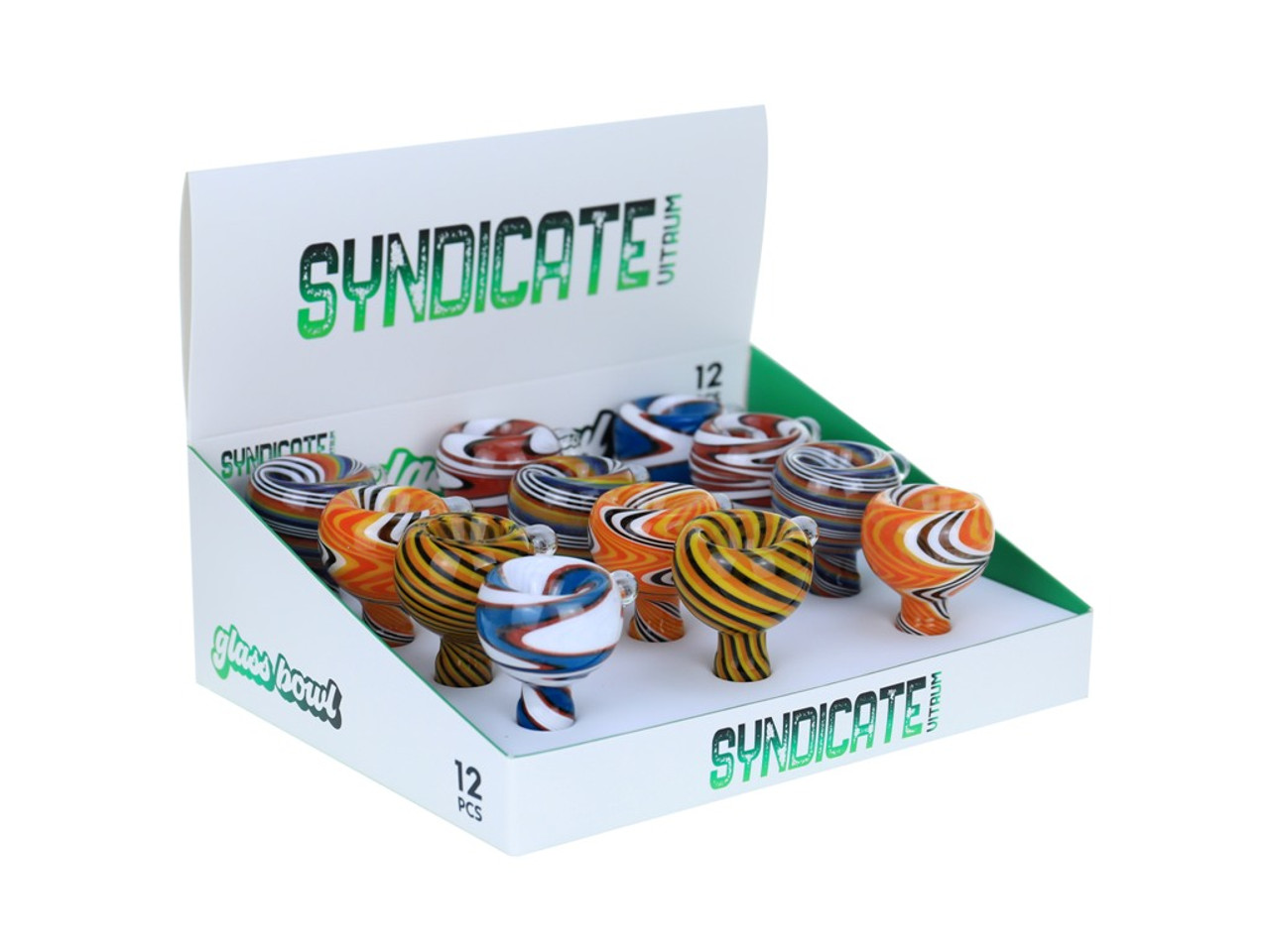 Syndicate Vitrum Full Color Swirled Bowl