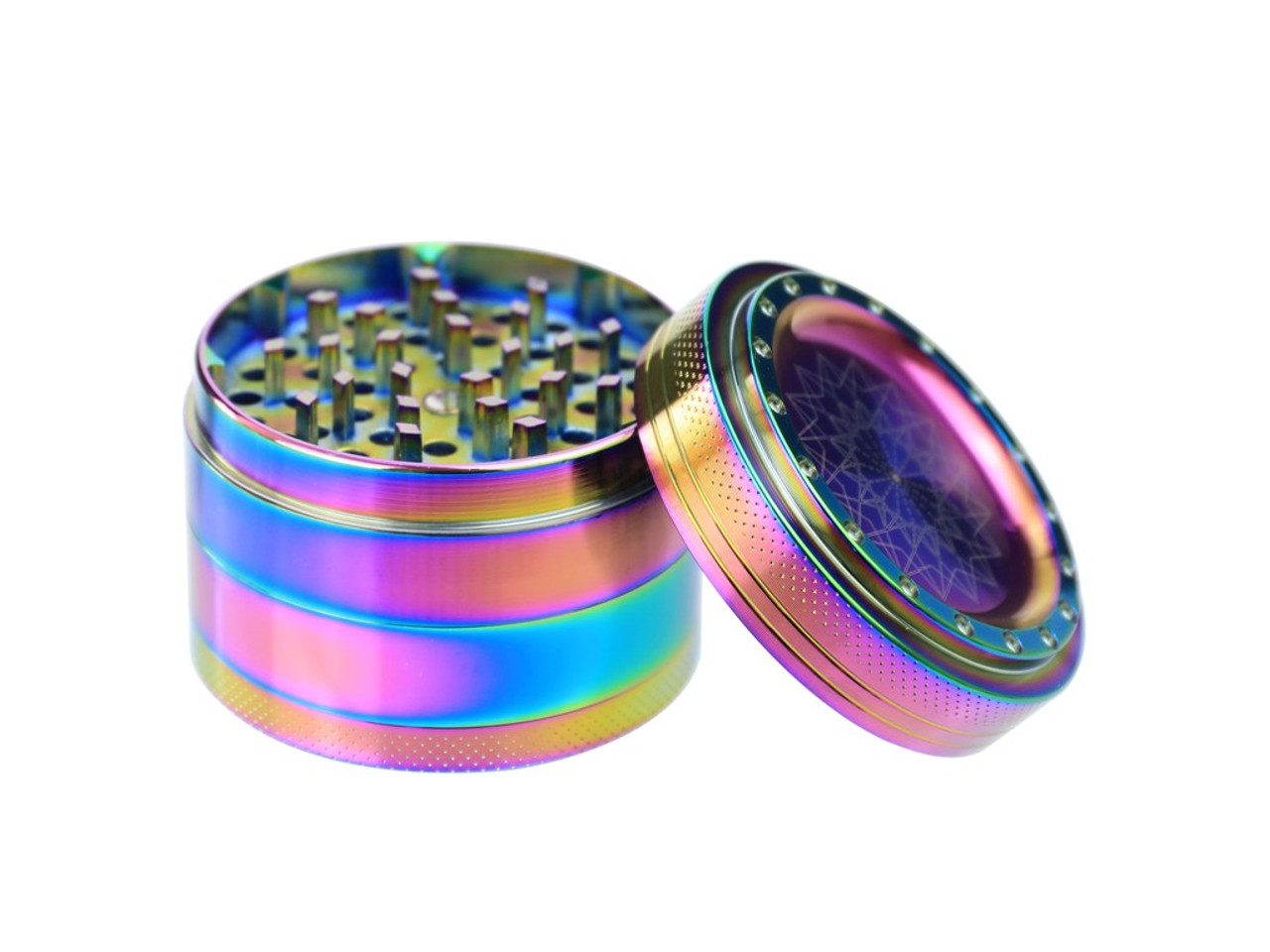 Grind Eeze 63mm Geo Design Rainbow Grinder - Assorted