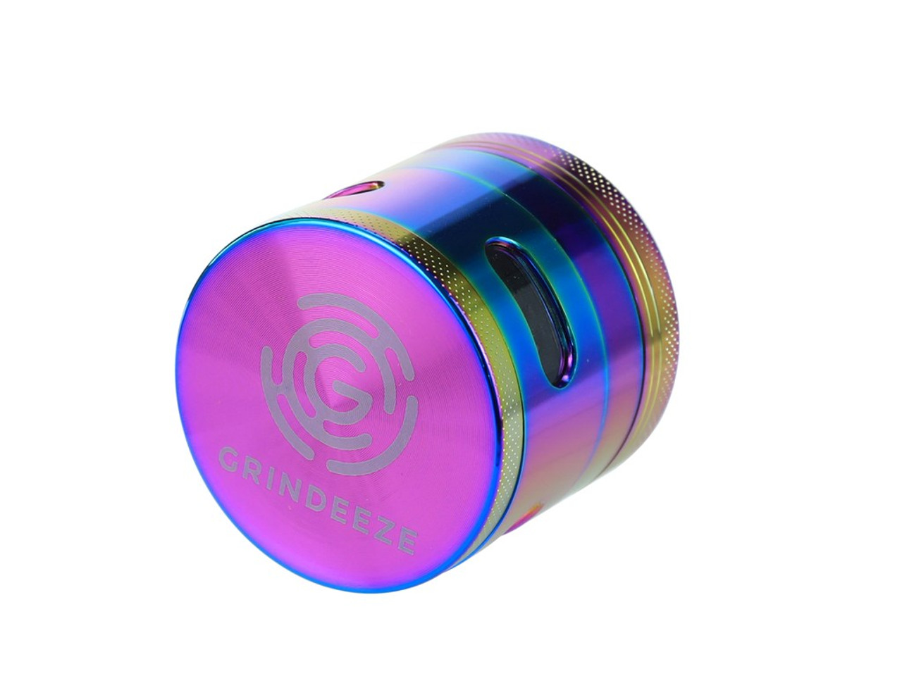 Grind Eeze 63mm Geo Design Rainbow Grinder with Side Windows