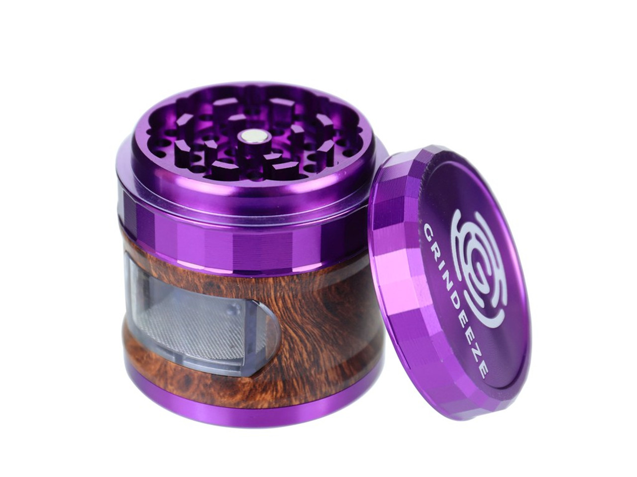 Grind Eeze 63mm Grinder with Pull Out Side and Grain Finish - Assorted Colors