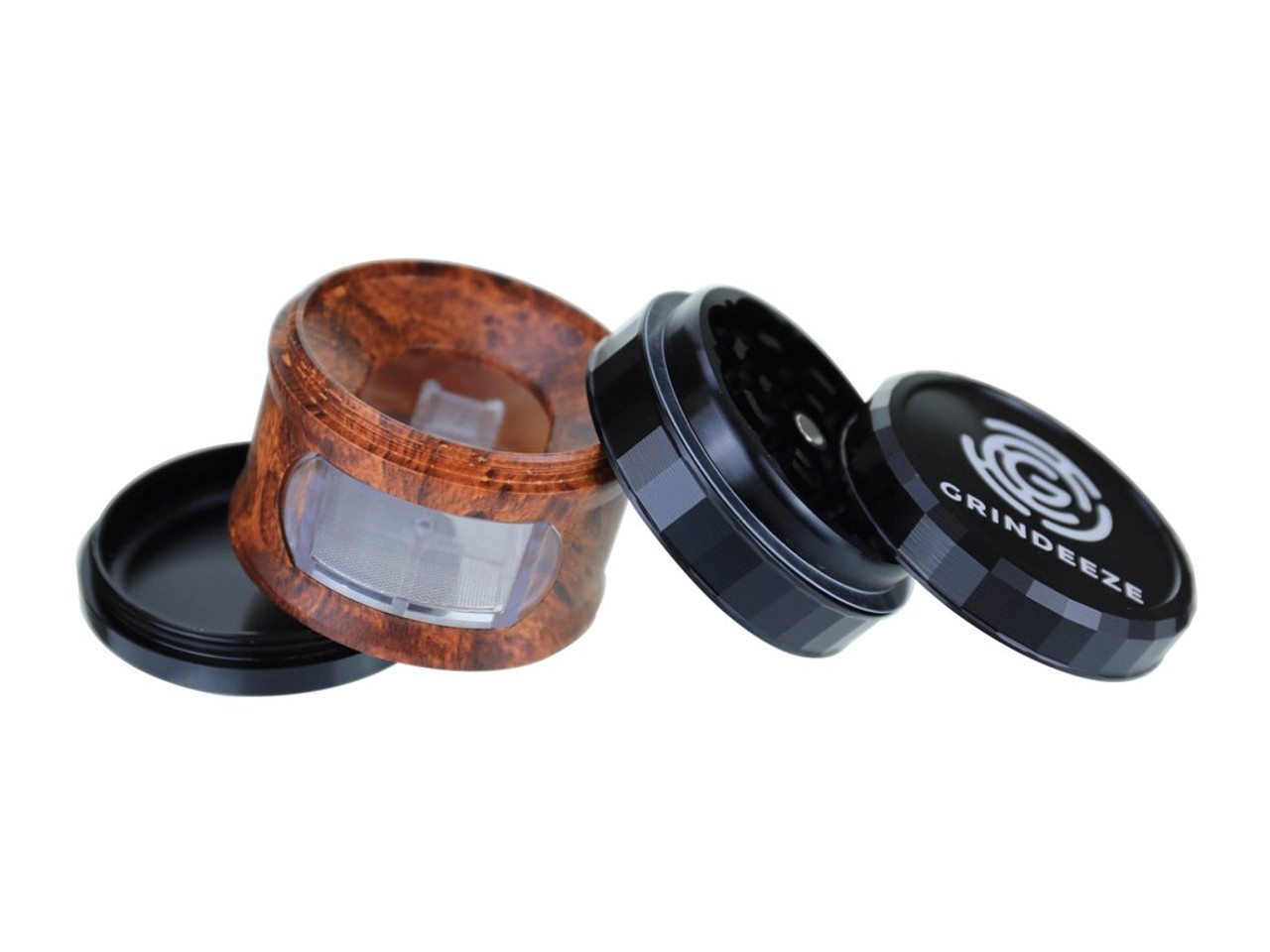 Grind Eeze 63mm Grinder with Pull Out Side and Grain Finish - Assorted Colors