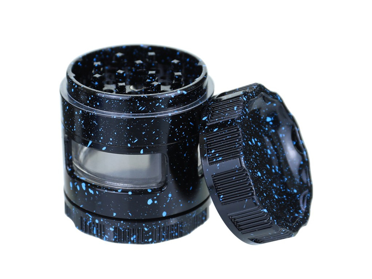 Grind Eeze 63mm Grinder with Splatter Finish and Side Windows - Assorted