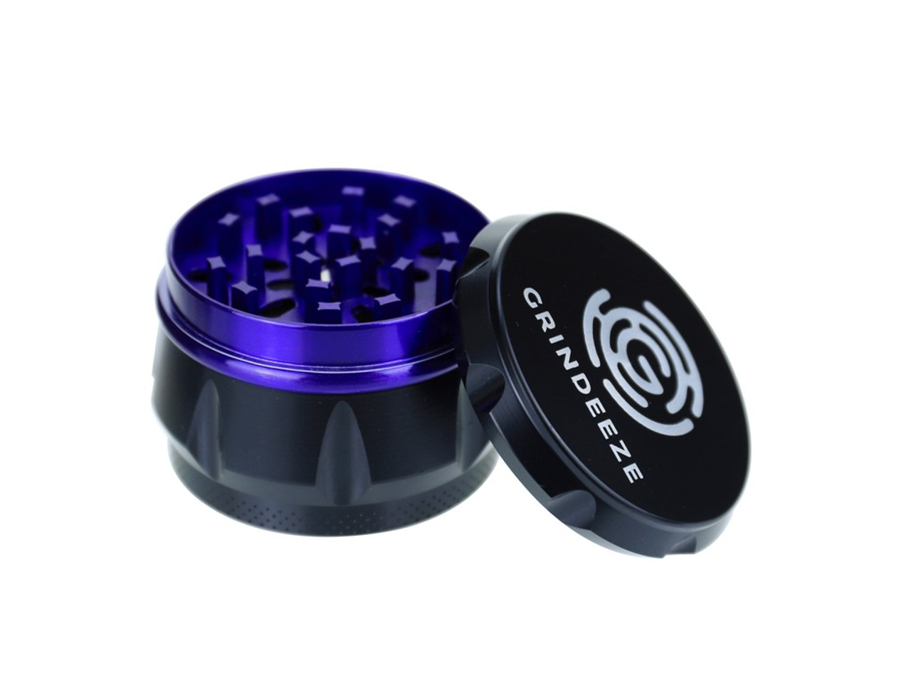 Grind Eeze 63mm Black Drum Grinder with Color - Assorted Colors