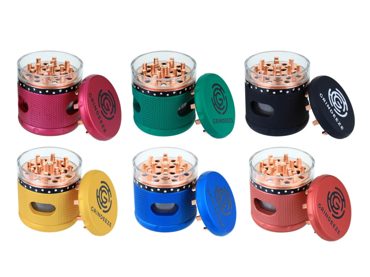 Grind Eeze 63mm See Through Side Grinder - Assorted Colors