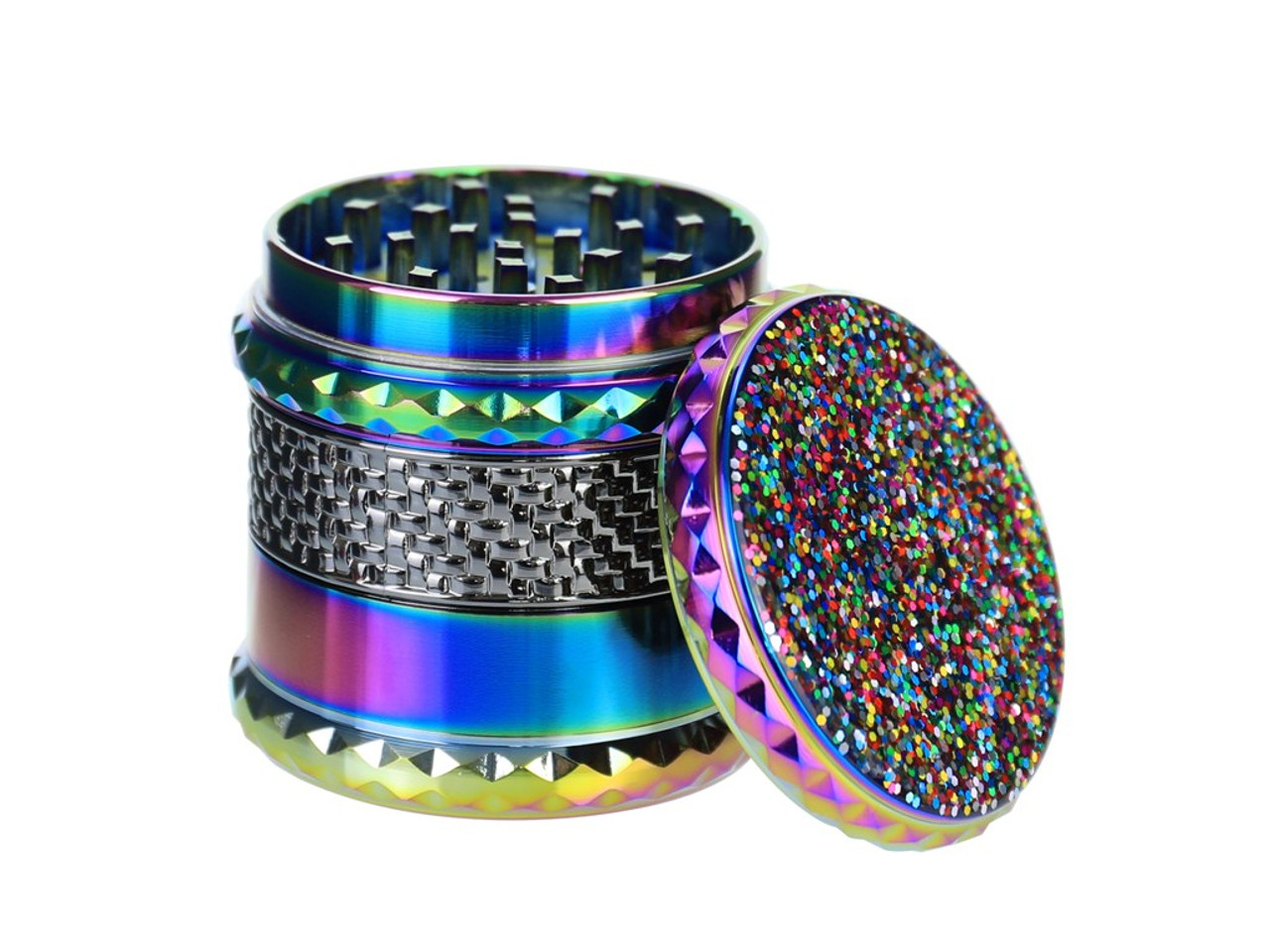 Grind Eeze 65mm Rainbow Grinder with Jewels - Assorted