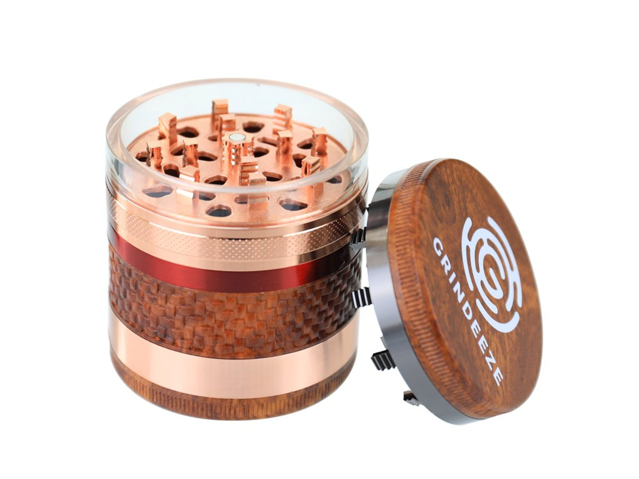 Grind Eeze 63mm See Through with Grain Finish Grinder - Assorted Colors