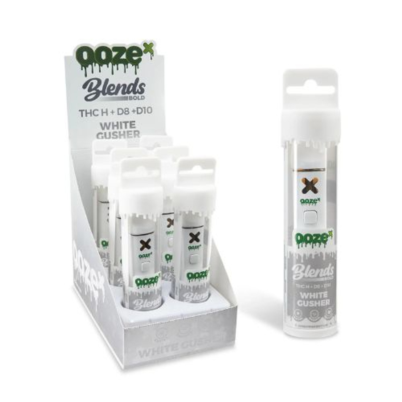 OozeX 2ml Disposable Delta Blends - White Gushers - 6 ct. Display
